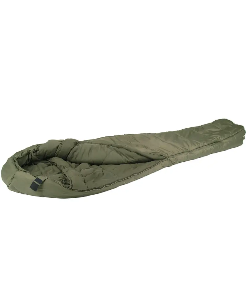 Mil-Tec Saco de Dormir Momia 3D Hollowfiber Verde Oliva - Ultraligero y Compacto