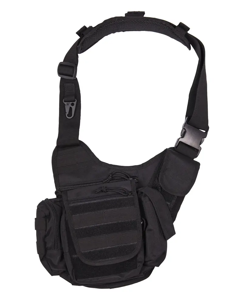 Mil-Tec Sling Bag Multifunction - Mochila Cruzada Táctica Negro