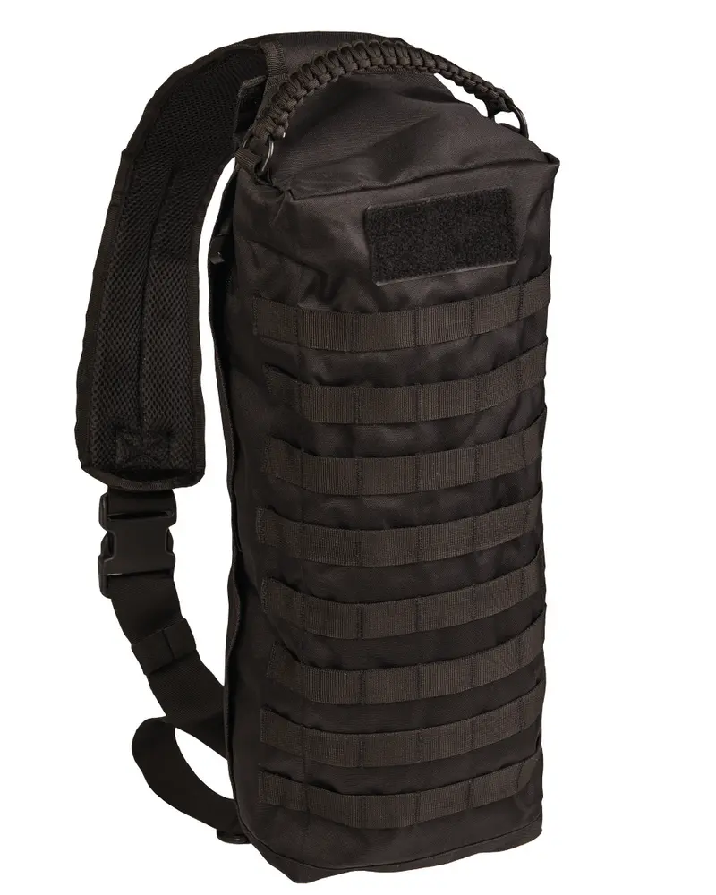 Mil-Tec Sling Bag Tanker Negro - Bandolera Táctica Ergonómica