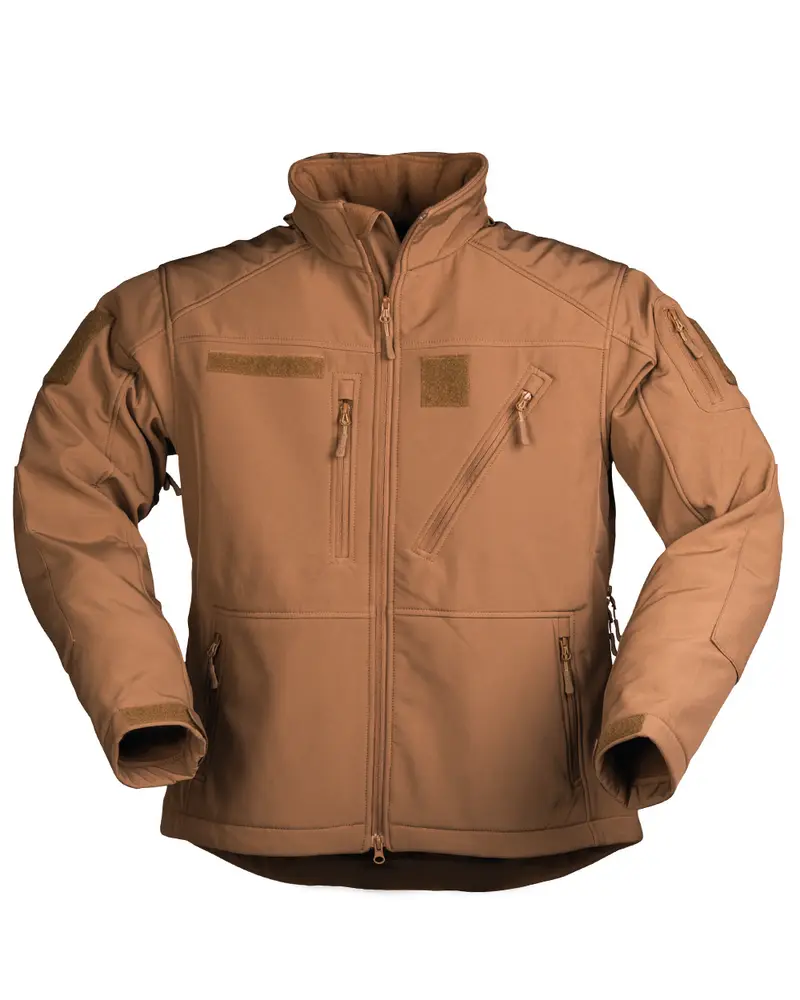 Mil-Tec Softshell Jacke SCU 14 Dark Coyote - Chaqueta Táctica Resistente