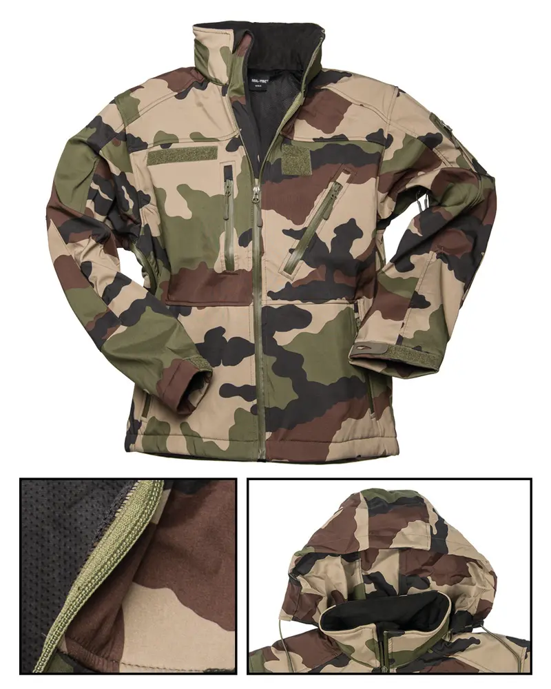 Mil-Tec Softshell SCU 14 CCE - Chaqueta Táctica Militar Transpirable