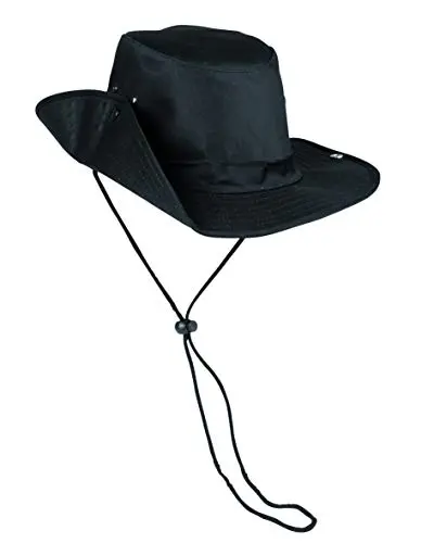 Mil-Tec Sombrero de Cazador Negro con Botón a Presión Talla Extra-Large