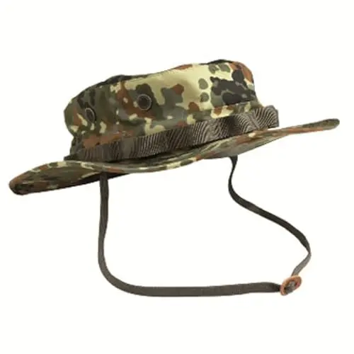 Mil-Tec Sombrero Militar Hombre Camuflaje Flecktarn XXL - Gorra Táctica Outdoor