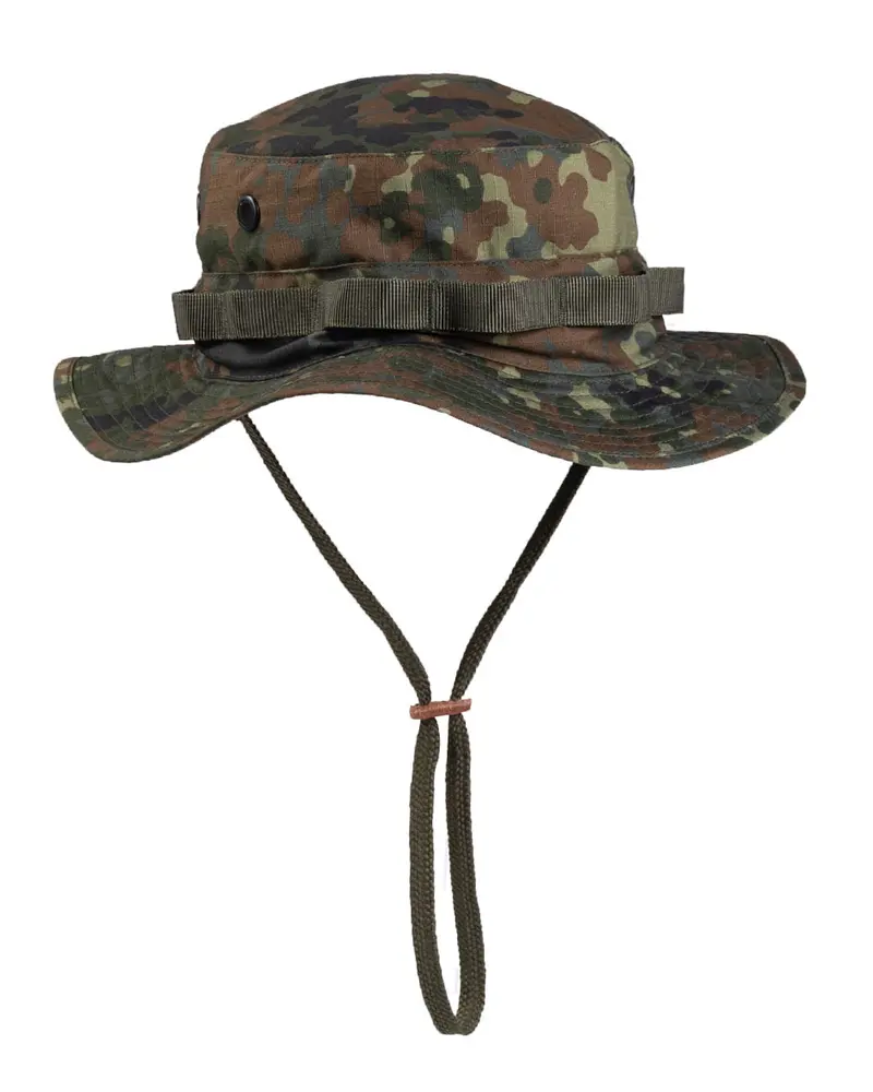Mil-Tec Sombrero Militar Jungla Flecktarn - Gorro Táctico Camuflaje Alemán One Size