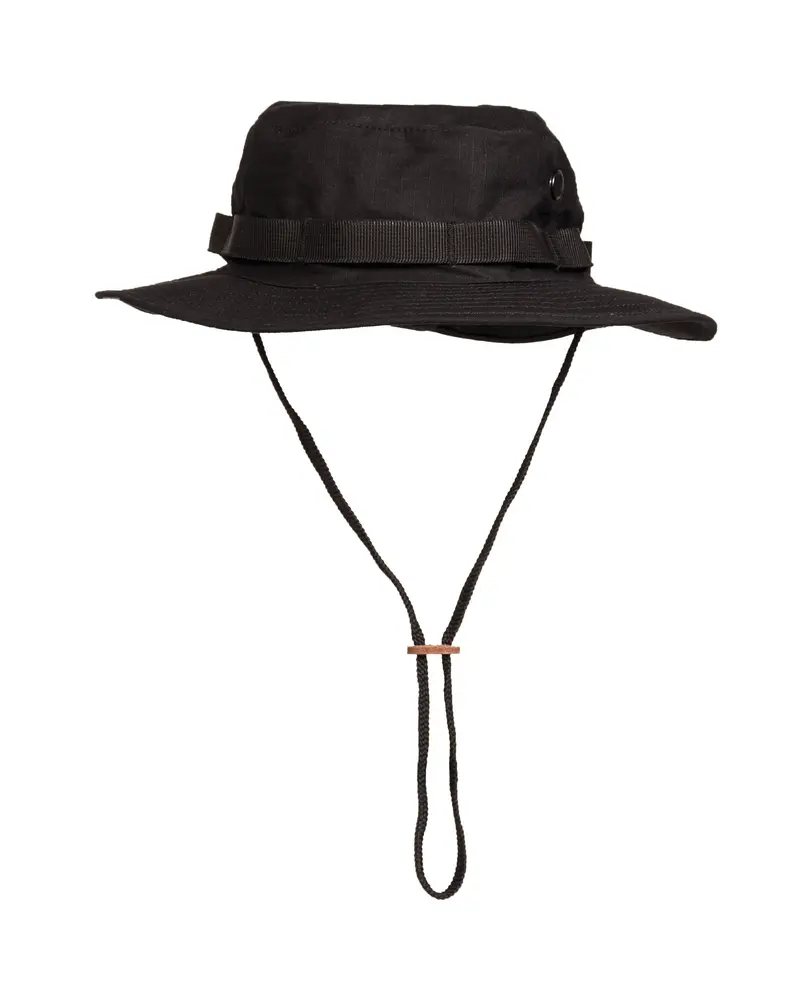 Mil-Tec Sombrero Militar Jungle Hat Negro - Gorra Táctica US GI