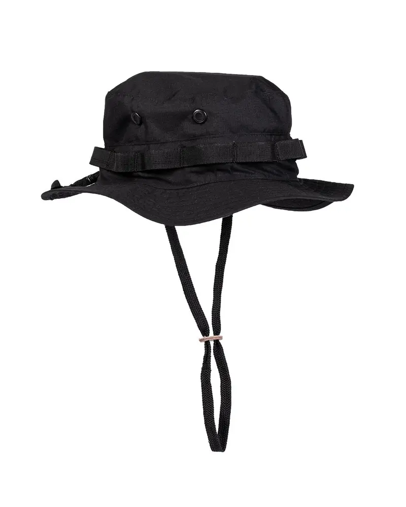 Mil-Tec Sombrero Militar Selva US GI Jungle Hat Negro Talla Única