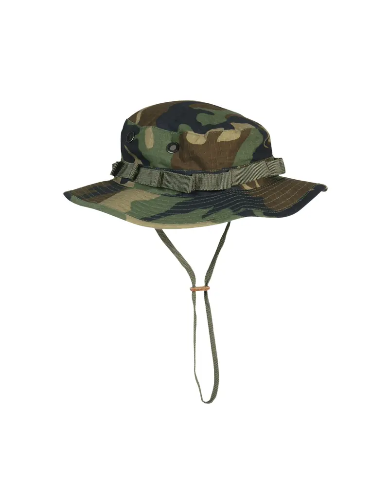 Mil-Tec Sombrero Militar US GI Dschungelhut Woodland - Camuflaje Bosque