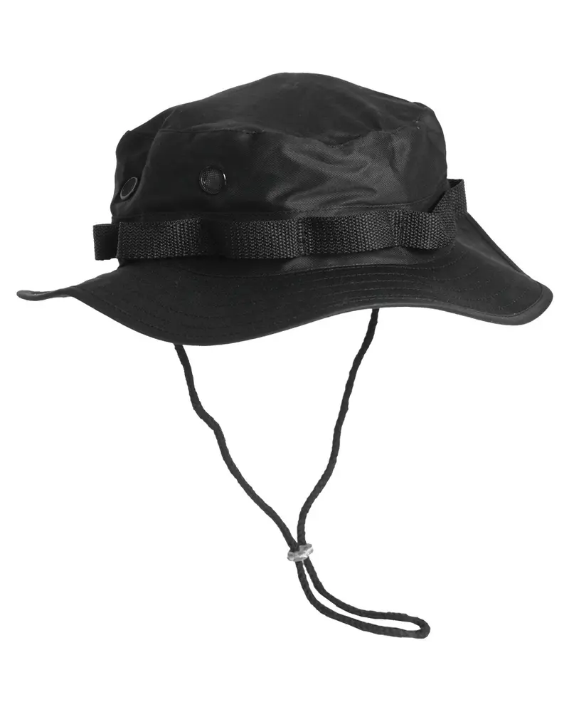 Mil-Tec Sombrero Selva Tipo US Negro - Gorra Militar Táctica