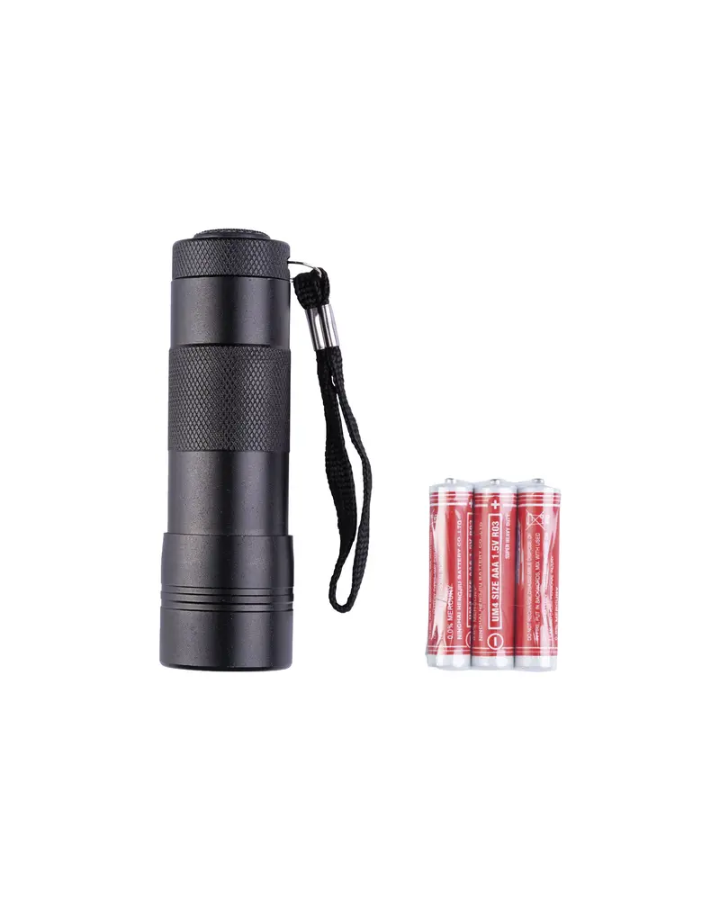 Mil-Tec Stablampe Linterna LED 12 LEDs Negro - Ultracompacta y Potente