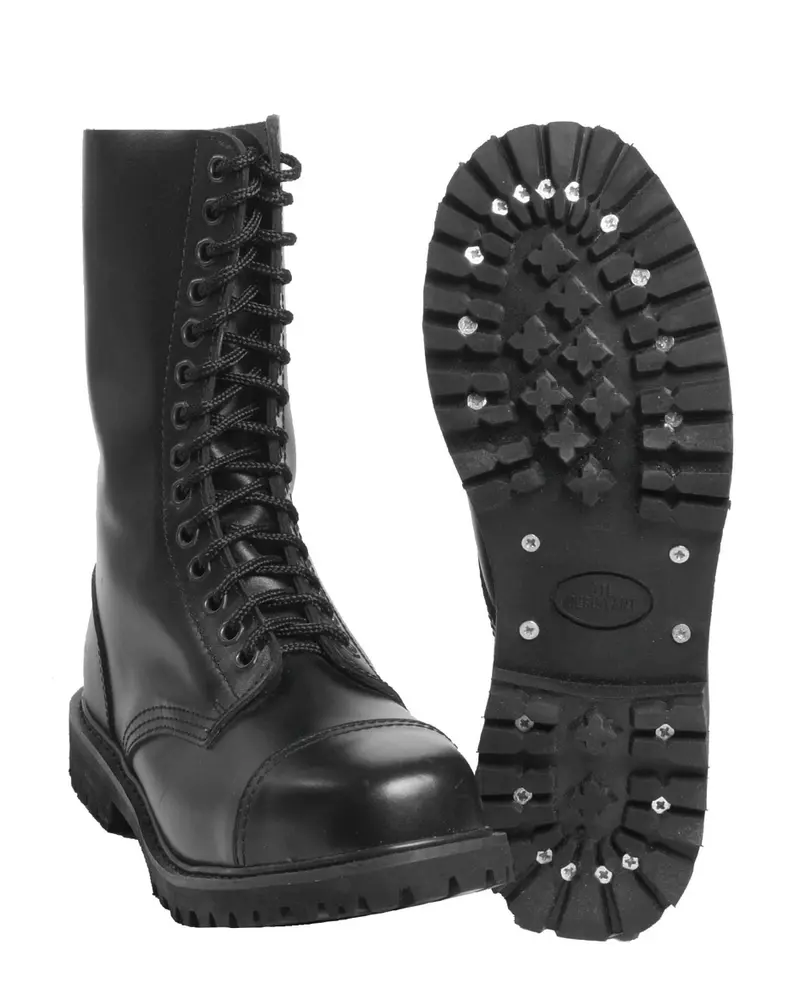 Mil-Tec STIEFEL 14 LOCH INVADER - Botas Altas de Seguridad con 14 Ojales
