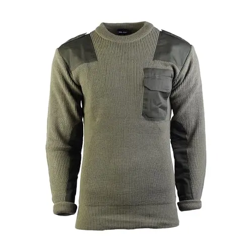 Mil-Tec Sudadera del ejército alemán Import, Verde Oliva (52) 52, Color Verde Oliva
