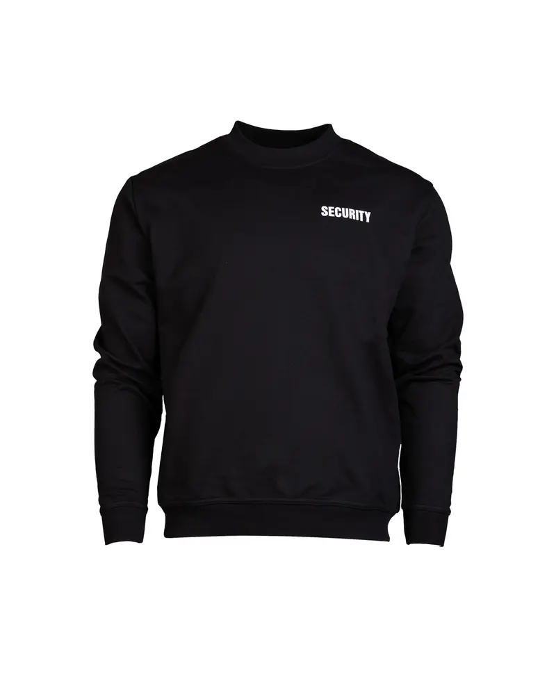 Mil-Tec Sudadera SEC Negra con Estampado - Prenda Táctica Militar