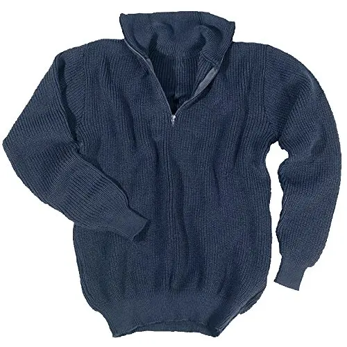 Mil-Tec Suéter Unisex Troyer - Jersey Militar de Punto Resistente