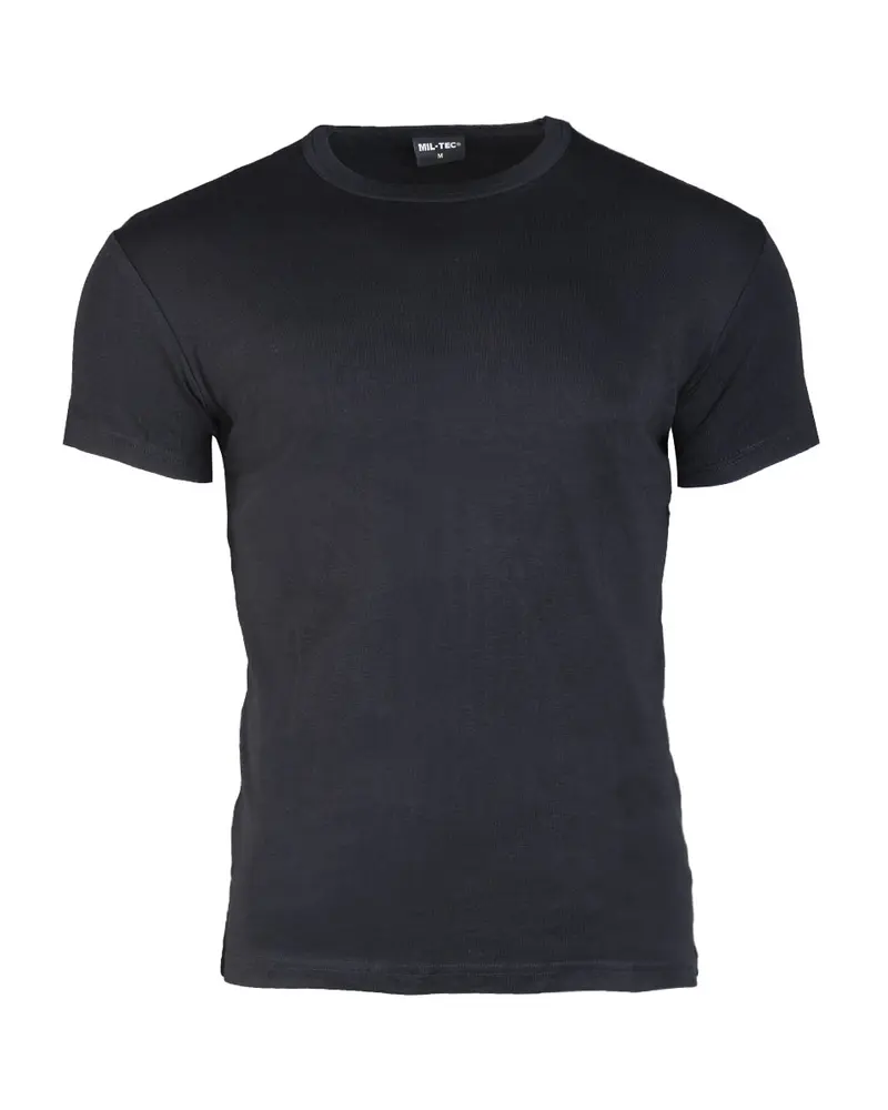 Mil-Tec T-Shirt Body Style Negro - Camiseta Táctica Ajustada