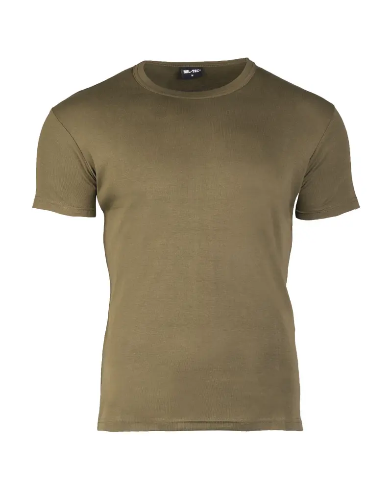 Mil-Tec T-Shirt Body Style Oliv - Camiseta Táctica Militar Verde Oliva