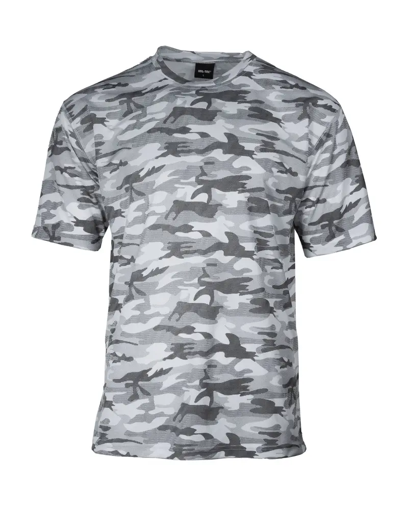 Mil-Tec T-Shirt Mesh Urban - Camiseta Táctica de Malla Transpirable