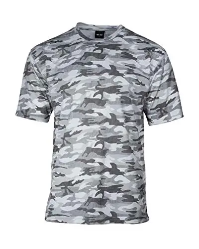 Mil-Tec T-Shirt Mesh Urban - Camiseta Táctica de Malla Transpirable