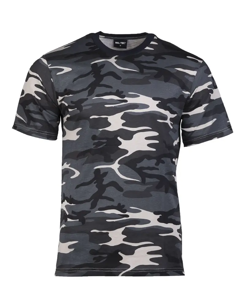 Mil-Tec T-Shirt Tarn Dark Camo - Camiseta Militar Camuflaje Oscuro