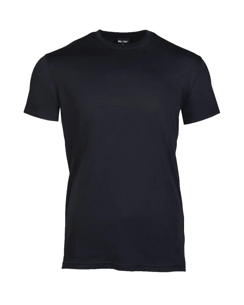Mil-Tec T-Shirt US Style Negro - Camiseta Americana Clásica