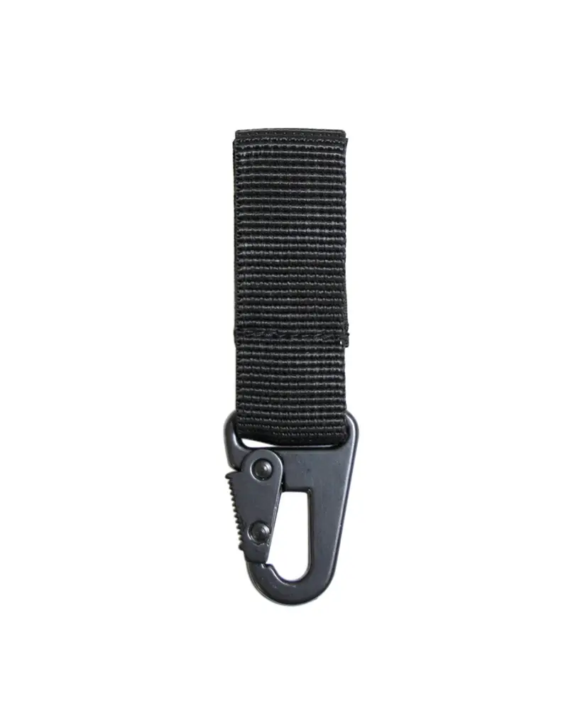 Mil-Tec TACT.KEYHOLDER 7CM SCHWARZ - Portallaves Táctico Negro para Exterior