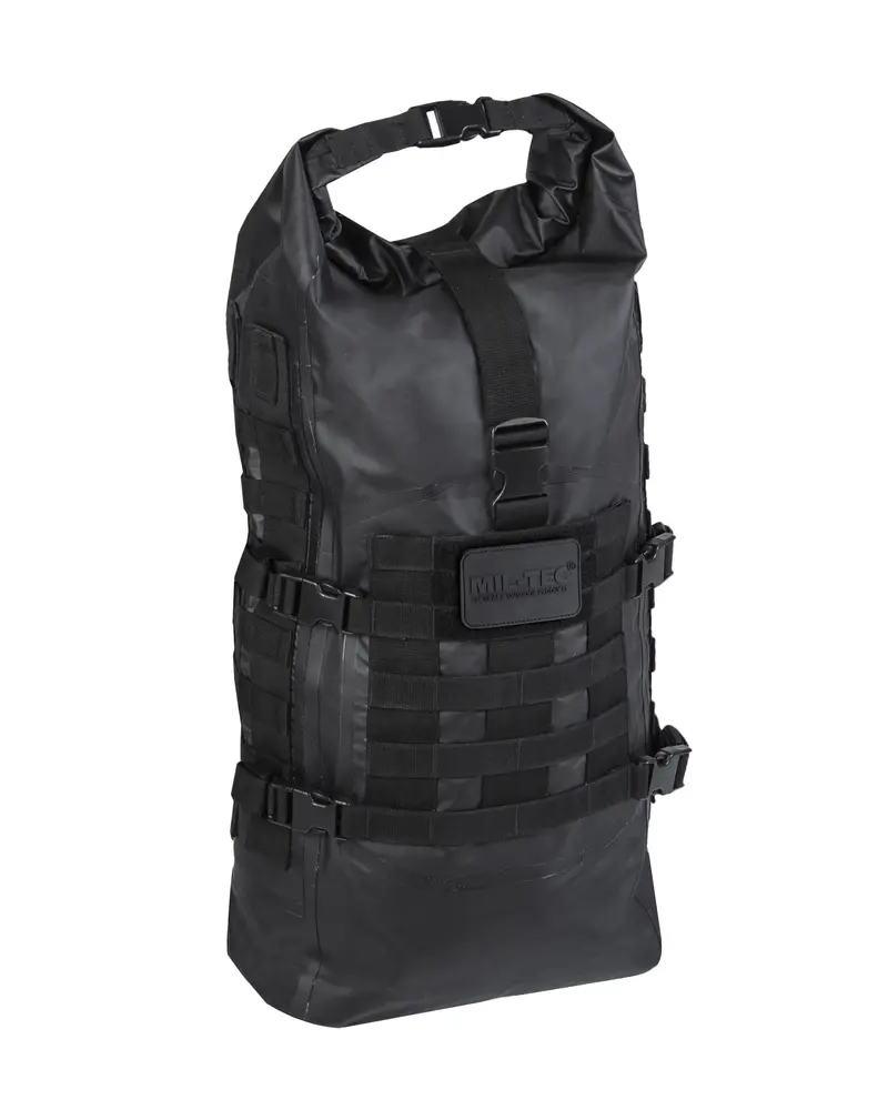 Mil-Tec Tactical Backpack Seals Dry-Bag Negro - Mochila Táctica Impermeable