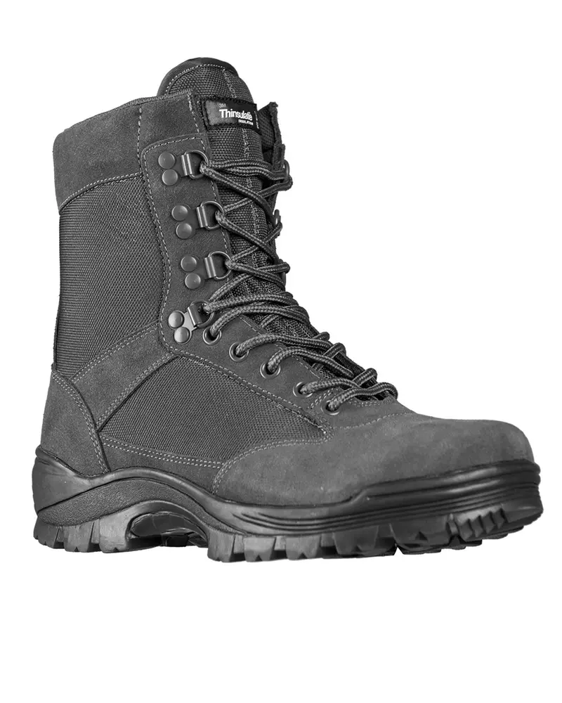 Mil-Tec Tactical Boot M.YKK Zipper Urban Grey - Bota Táctica Militar con Cremallera