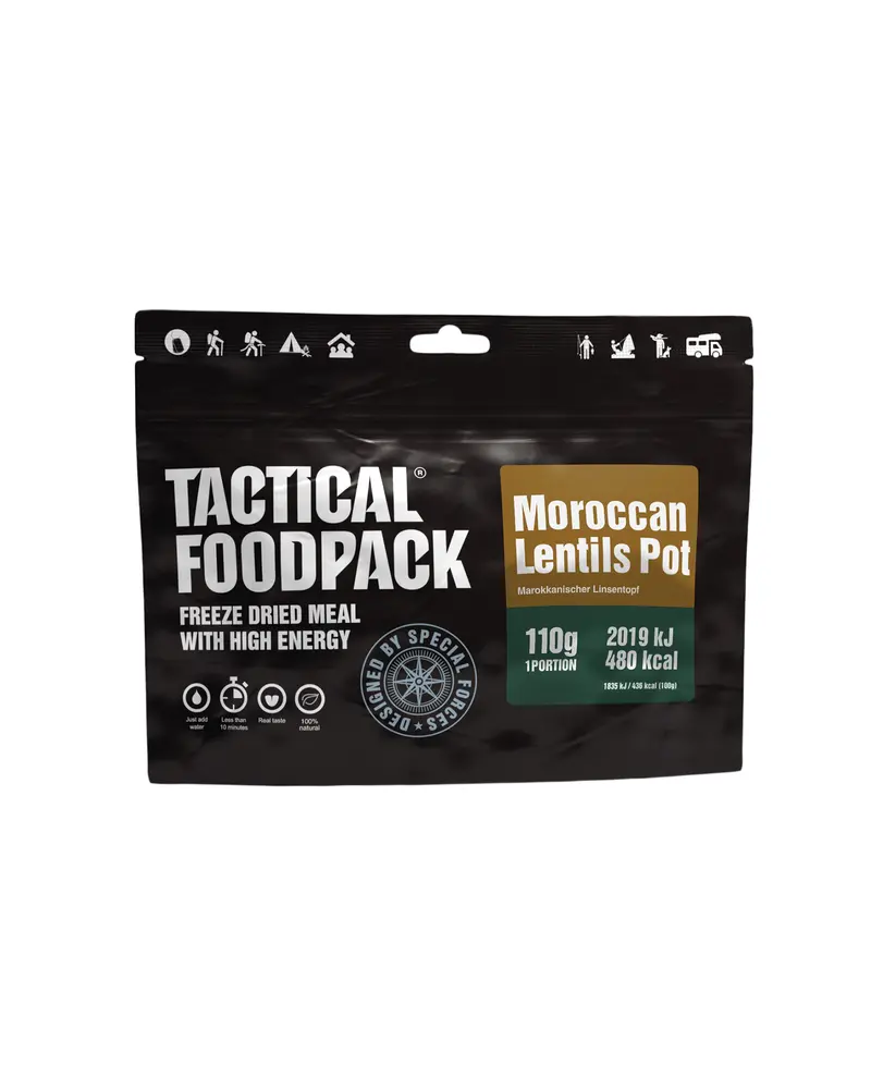 Mil-Tec Tactical Foodpack Lentejas Marroquíes - Comida Lista Liofilizada