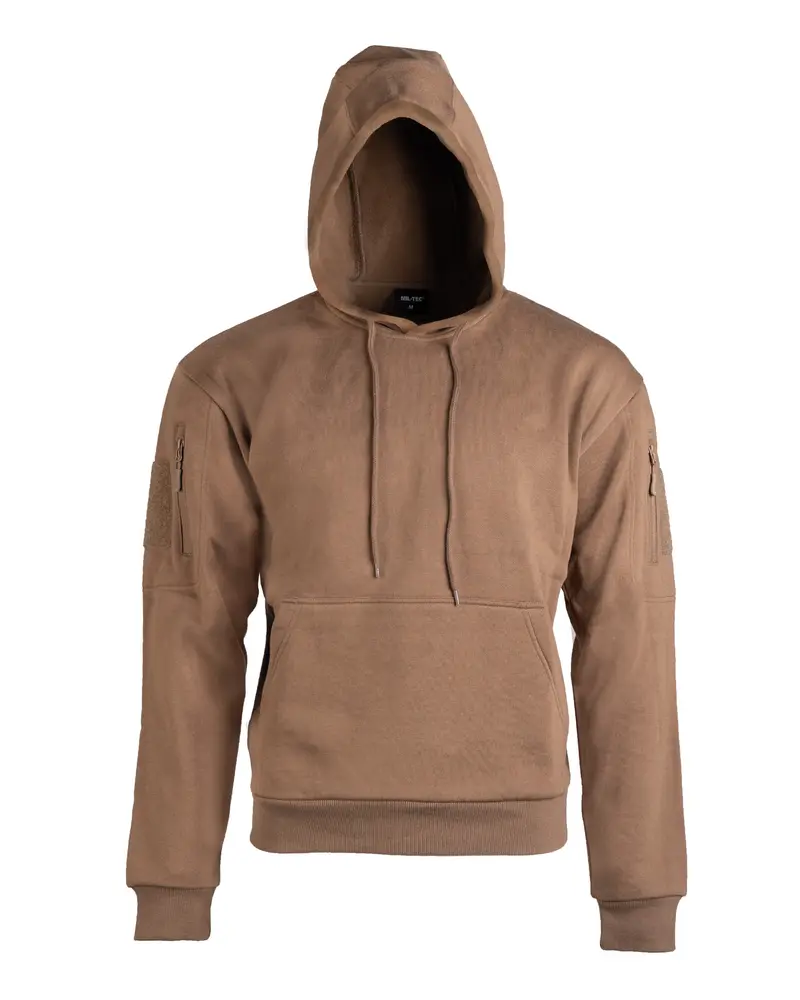 Mil-Tec Tactical Hoodie Dark Coyote - Sudadera Táctica Militar