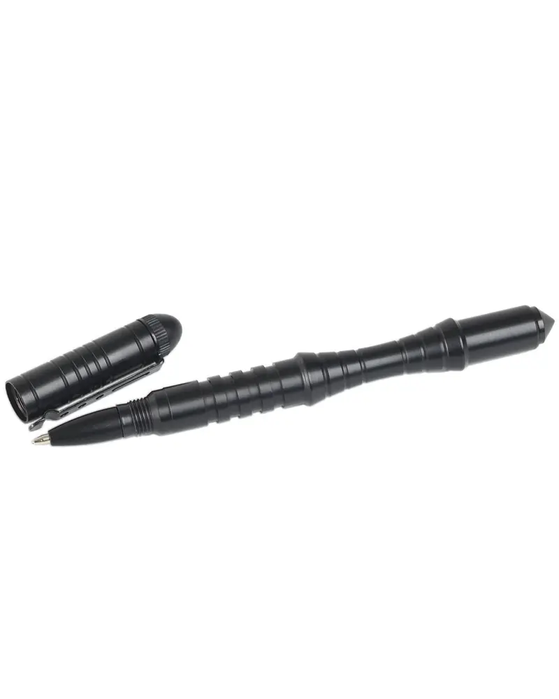 Mil-Tec Tactical Pen Schwarz - Bolígrafo Táctico Negro Multifuncional
