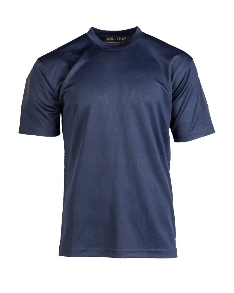 Mil-Tec Tactical Quick Dry T-Shirt Azul Marino - Camiseta Táctica de Secado Rápido