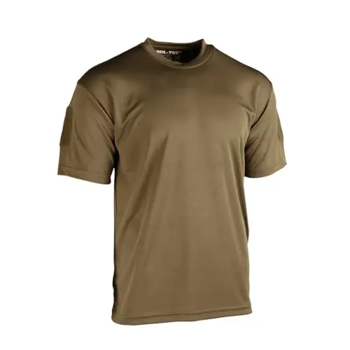 Mil-Tec Tactical Quick Dry T-Shirt Dark Coyote - Camiseta Técnica de Secado Rápido