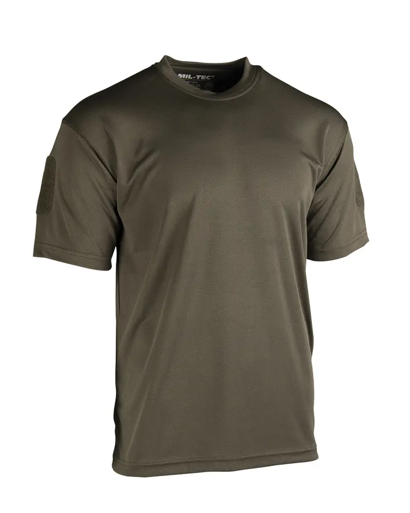 Mil-Tec Tactical Quick Dry T-Shirt Oliv - Camiseta Táctica de Secado Rápido