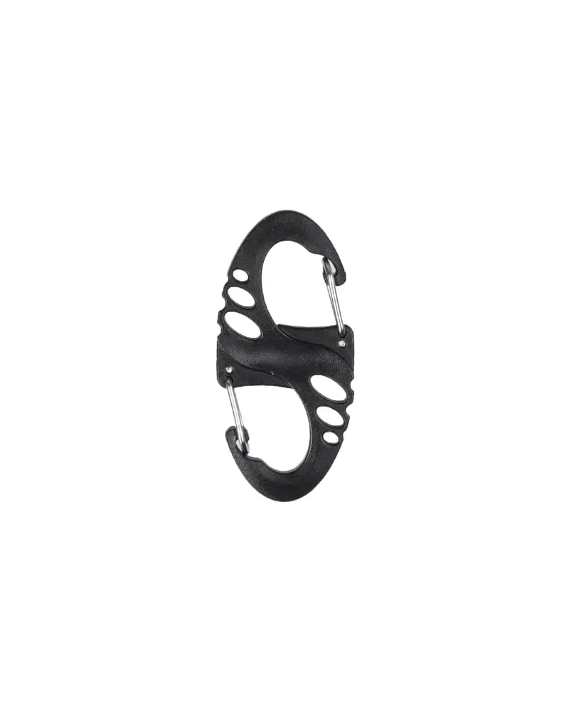 Mil-Tec Tactical S-Hook Mosquetón Táctico Negro Ultraligero 34g