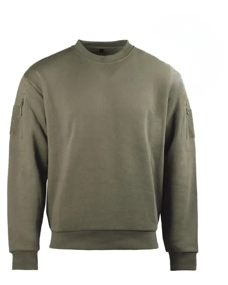 Mil-Tec Tactical Sweatshirt Rundhals Ranger Green - Sudadera Táctica Militar