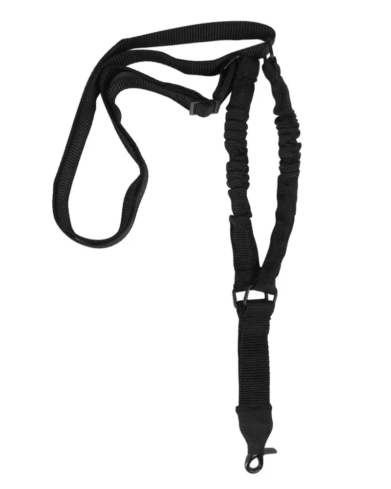 Mil-Tec Tactical Tragegurt M.Bungee 1-Point - Portafusil Táctico Negro con Sistema Bungee