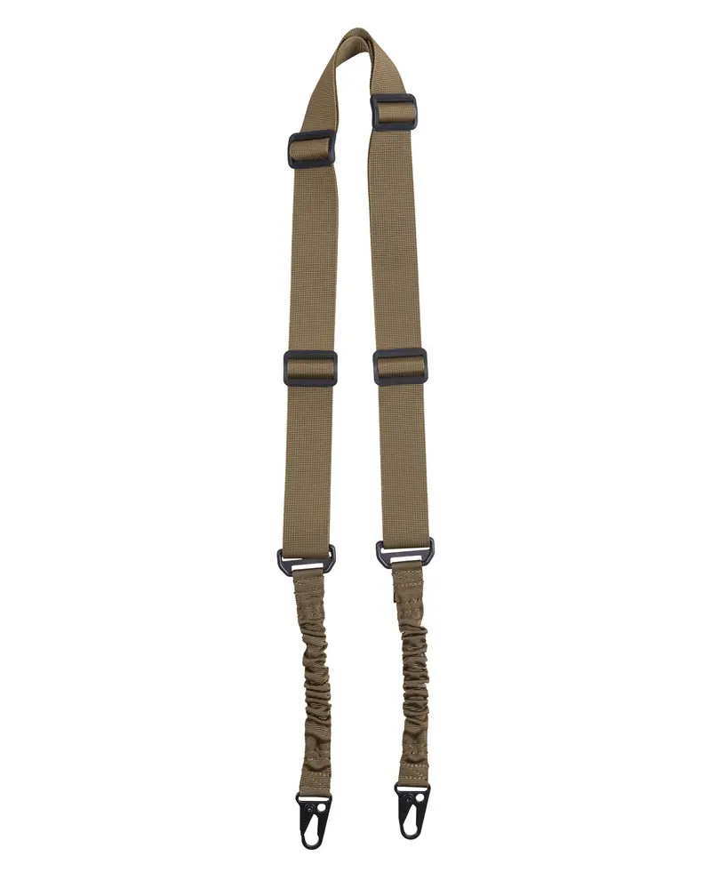 Mil-Tec Tactical Tragegurt M.Bungee 2-Point Coyo - Portafusil Táctico Elástico