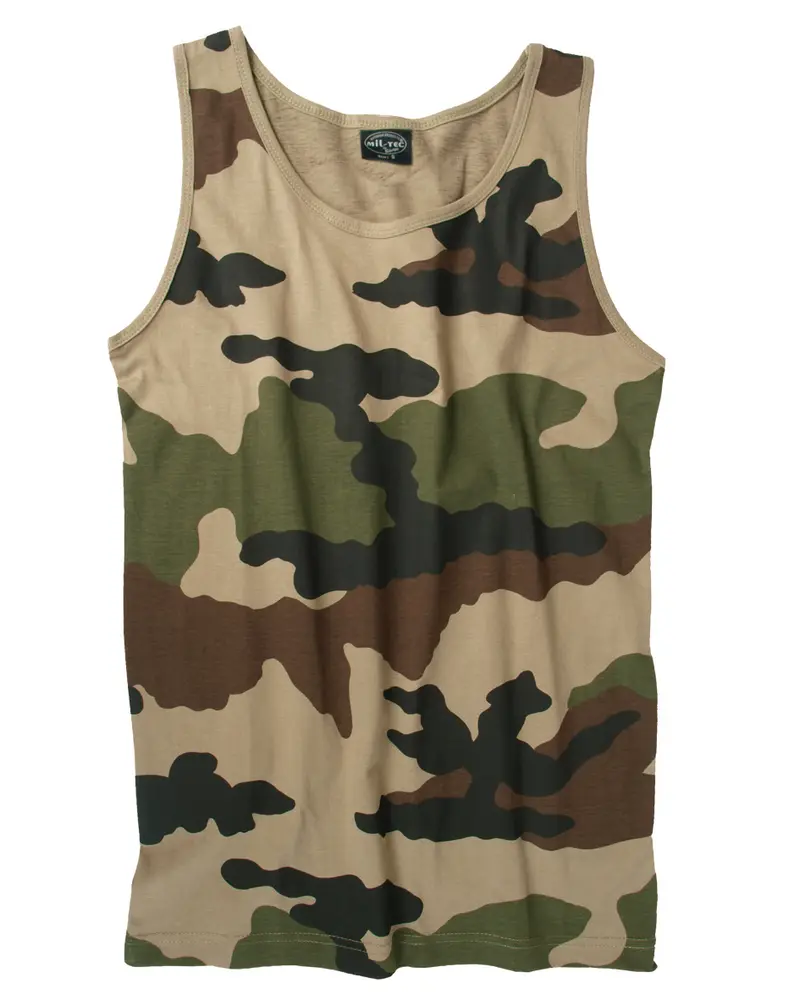 Mil-Tec Tank Top Cotton Tarn CCE - Camiseta Sin Mangas Camuflaje Militar