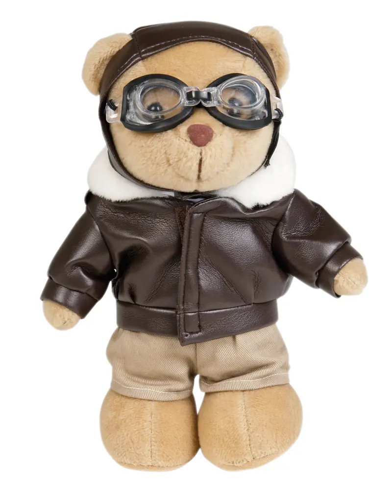 Mil-Tec Teddy Pilot - Osito de Peluche Piloto 20cm con Uniforme Detallado