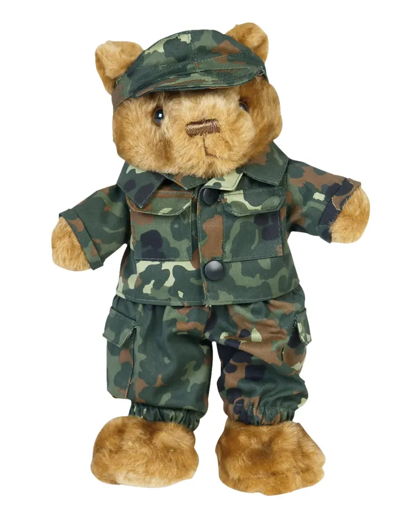 Mil-Tec Teddyanzug Klein Flecktarn - Traje Militar para Peluche Pequeño