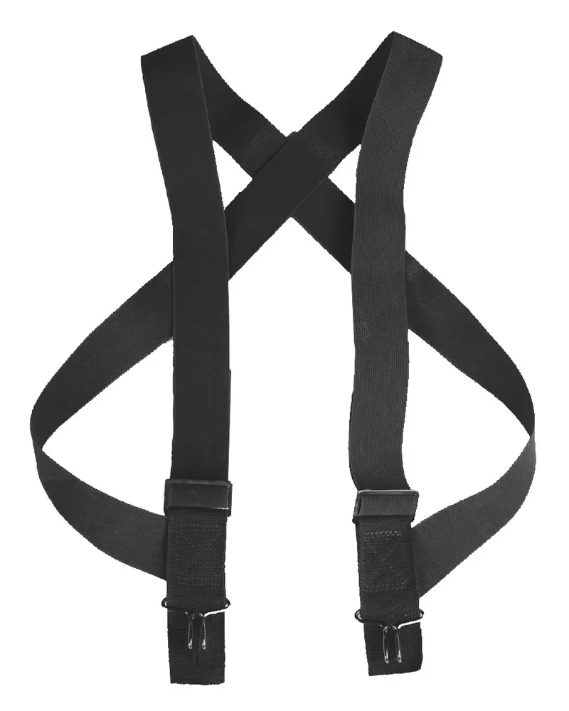 MIL-TEC® Tirantes con Ganchos Metálicos Negro - Ajustables y Resistentes