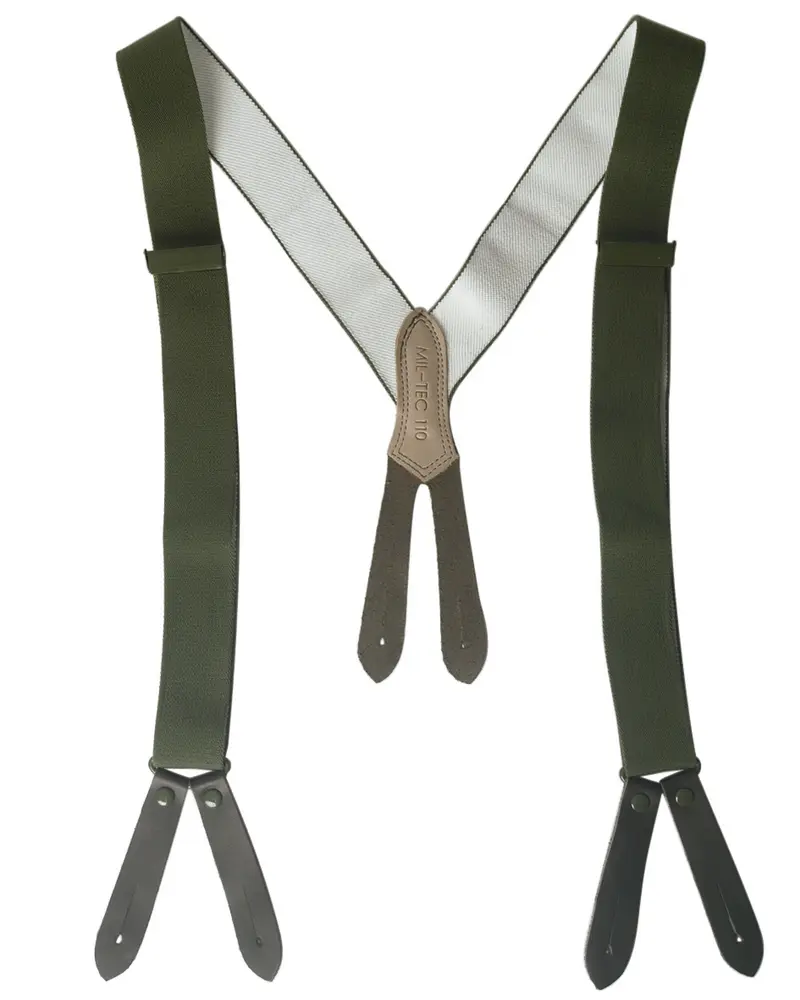 Mil-Tec Tirantes Militares Verde Oliva 110cm Ajustables Tácticos
