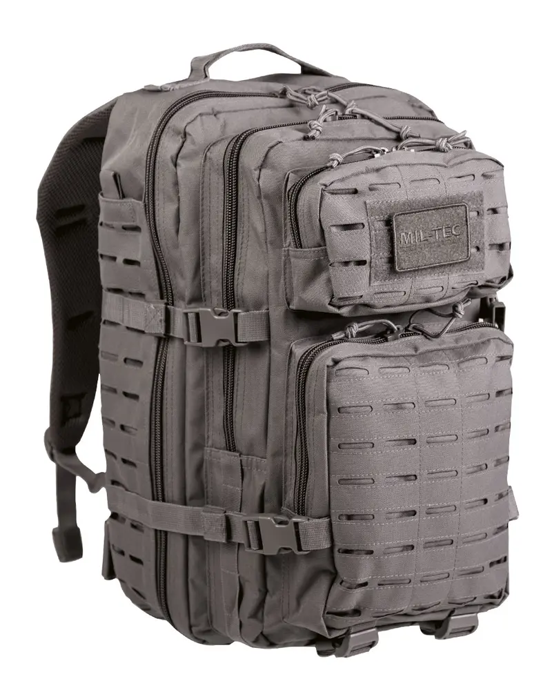 Mil-Tec US Assault Pack LG Laser Cut Urban Grey - Mochila Táctica Militar