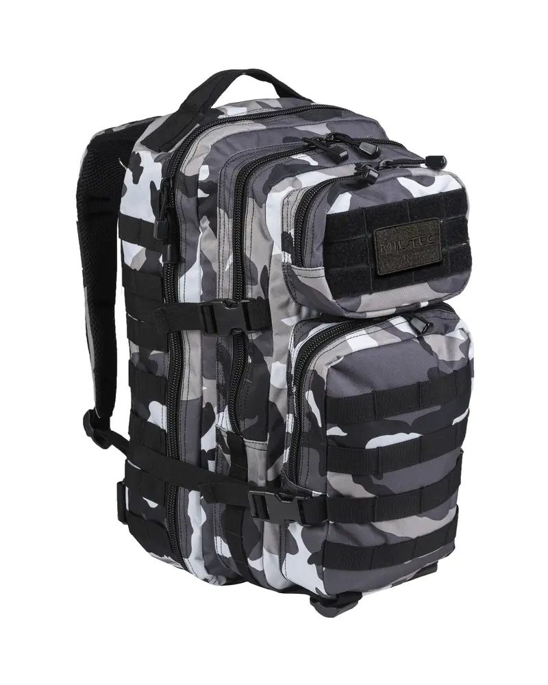 Mil-Tec US Assault Pack LG Urban - Mochila Táctica Gran Capacidad Camuflaje Urbano