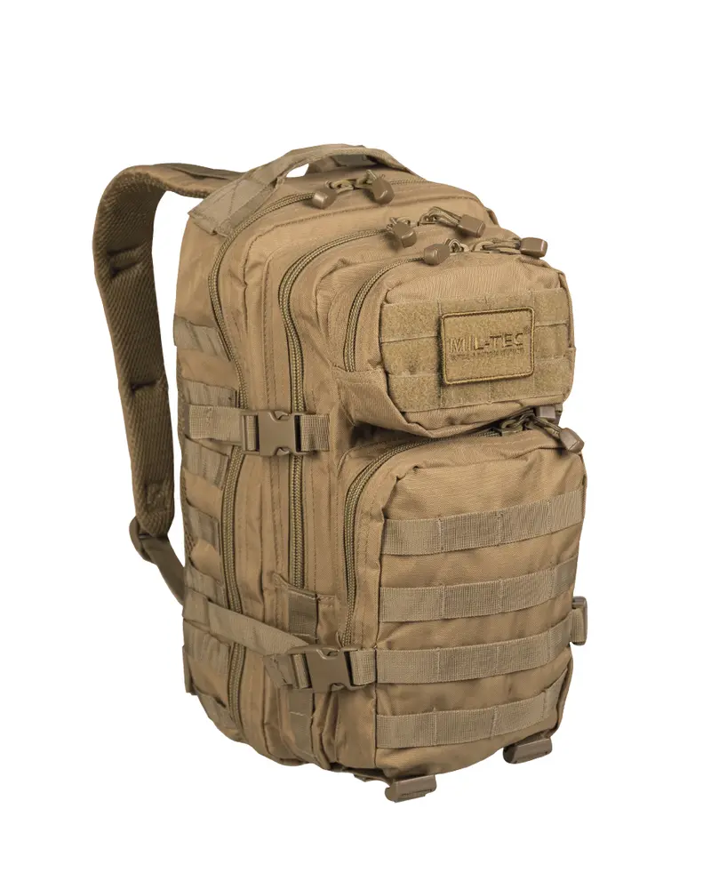 Mil-Tec US Assault Pack SM Coyote - Mochila Táctica Militar Compacta