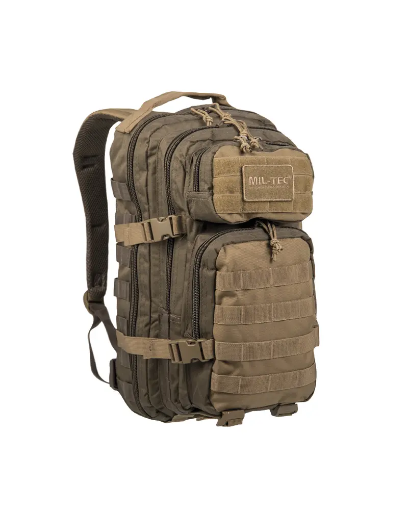 Mil-Tec US Assault Pack SM Ranger Green/Coyote - Mochila Militar 20L
