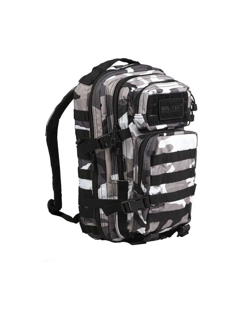 Mil-Tec US Assault Pack SM Urban - Mochila Táctica Camuflaje Urbano 1kg