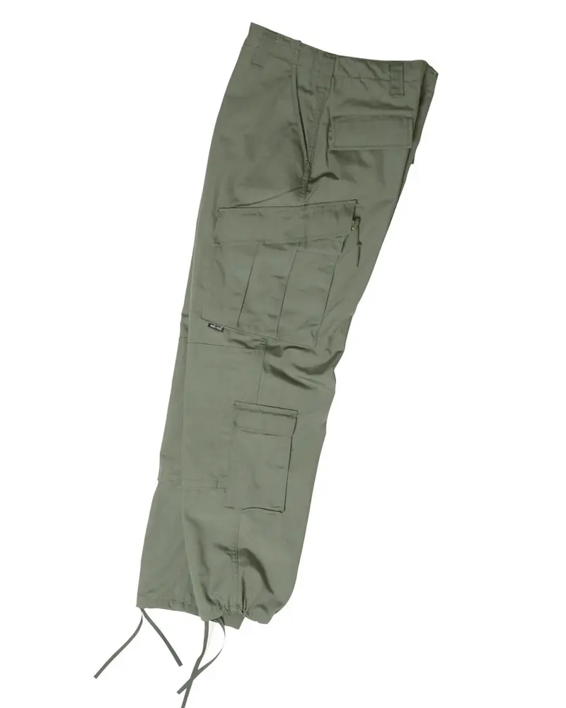 Mil-Tec US Feldhose ACU R/S Oliv - Pantalón Militar Táctico Verde Oliva