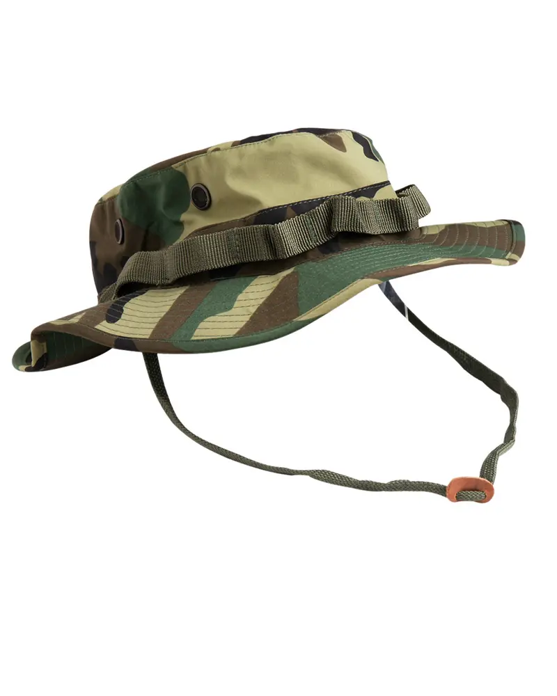 Mil-Tec US GI Boonie Trilaminat Woodland - Sombrero Militar Táctico Camuflaje