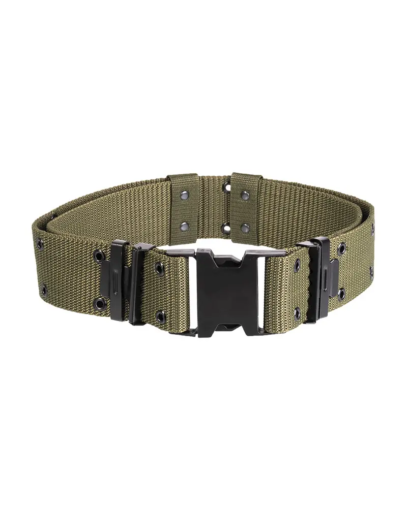 Mil-Tec US LOCHKOPPEL LC2 OLIV - Cinturón Militar Táctico con Sistema de Hebilla LC2