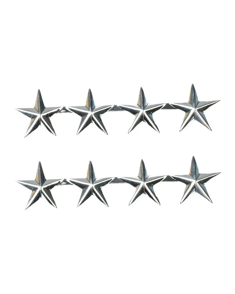 Mil-Tec US Rangabz 4 Star General Plata - Insignias Militares Profesionales